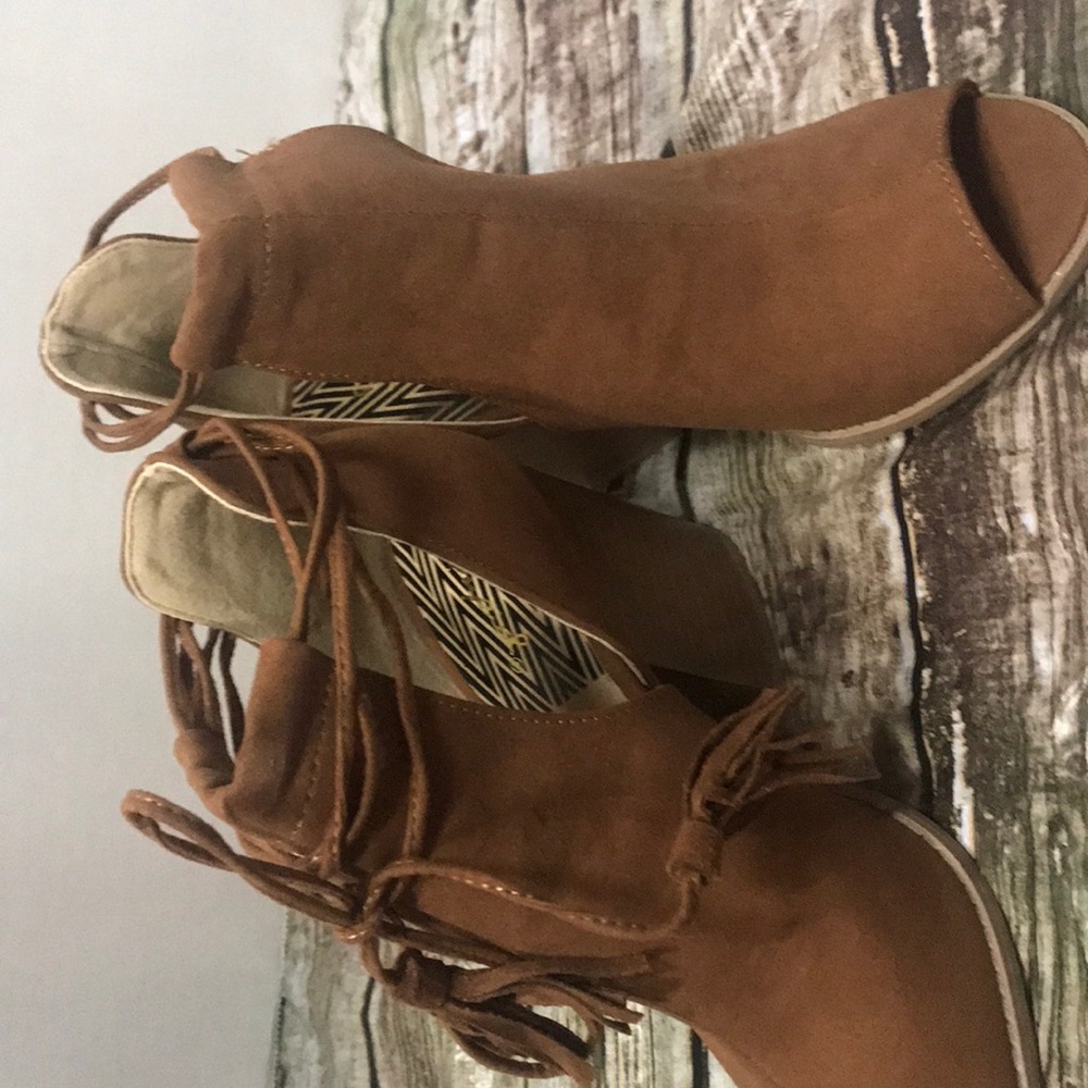 Rust Suede Heels - Picture 4 of 4